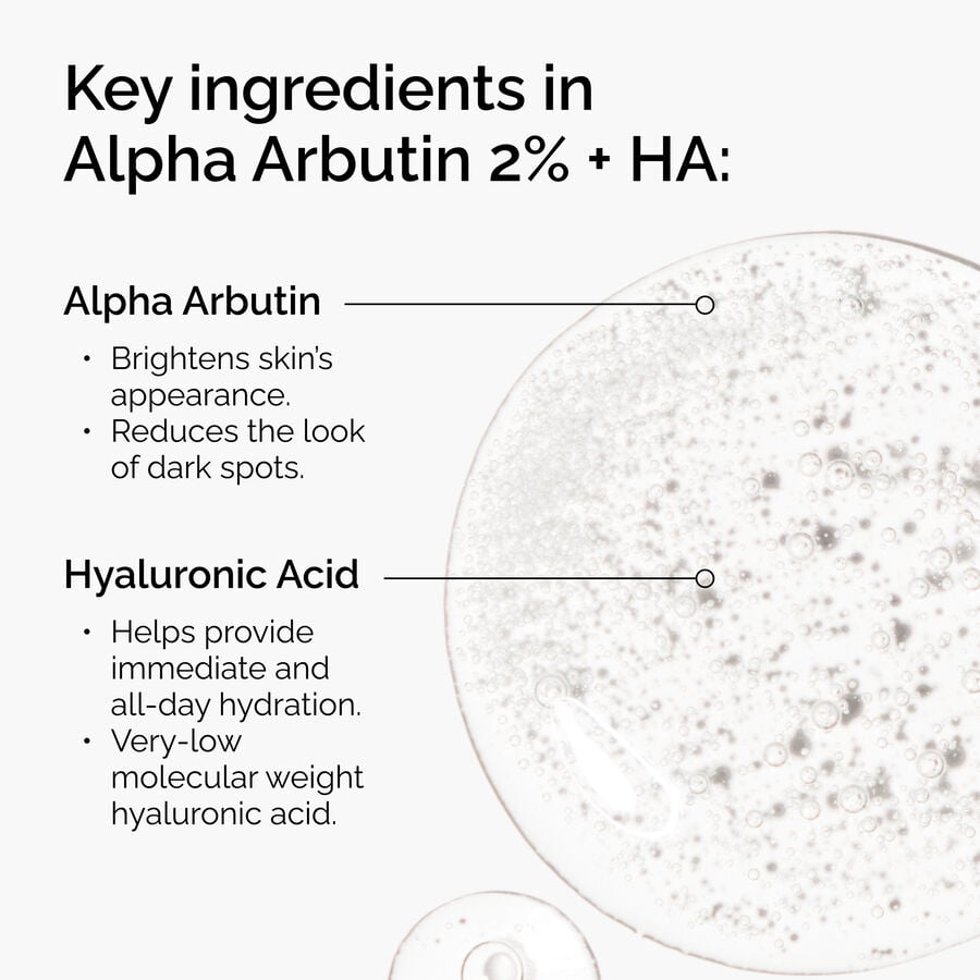 Dark Spot Brightening Serum — Alpha Arbutin 2% with Hyaluronic Acid