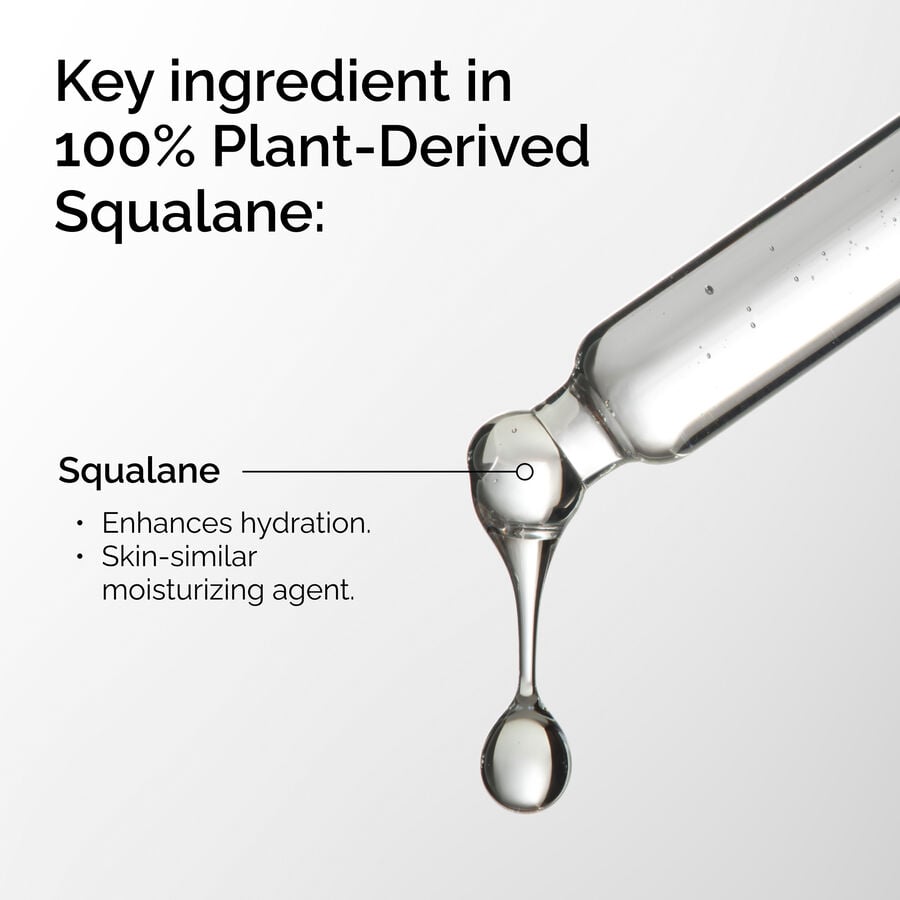 Squalane Hydrating Oil-Like Serum — 100% Plant-Derived, Sugar Cane