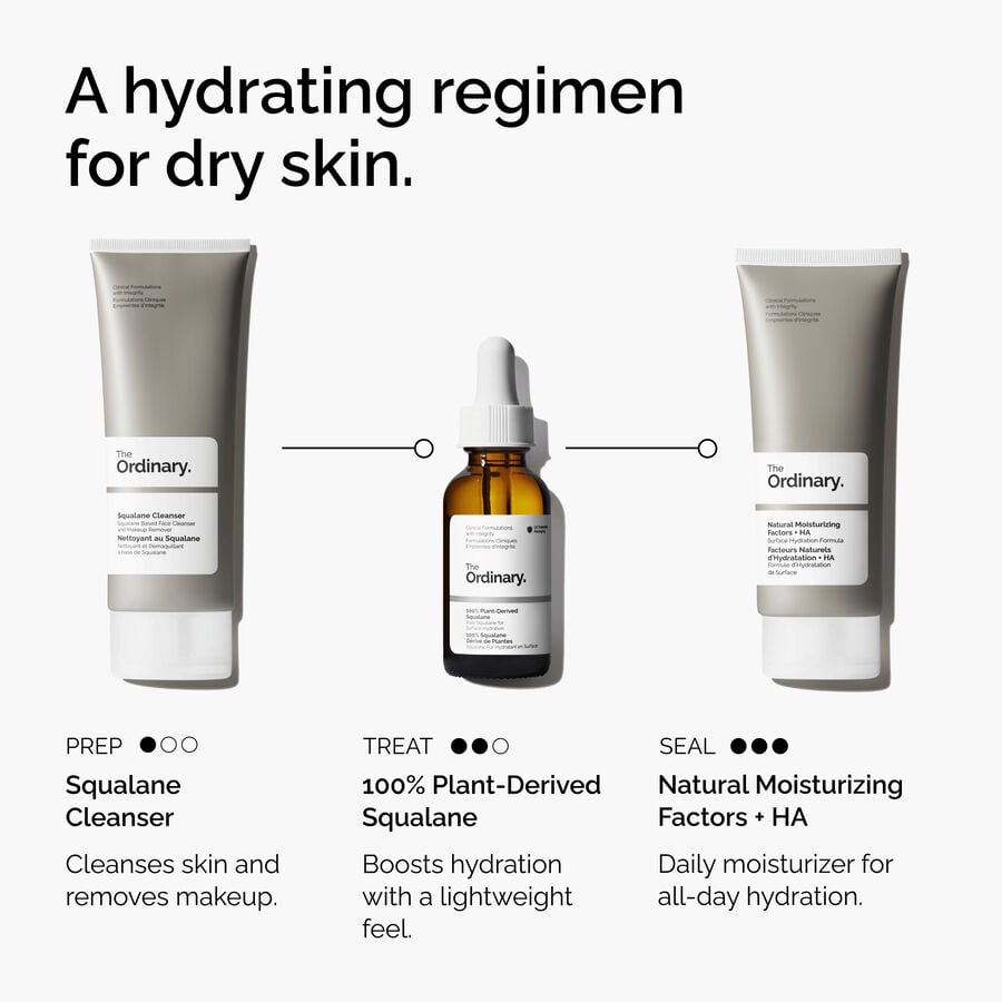 Squalane Hydrating Oil-Like Serum — 100% Plant-Derived, Sugar Cane