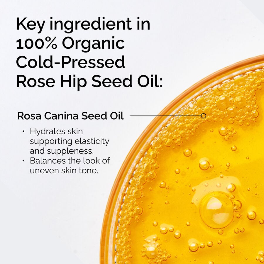 Rosehip Seed Facial Oil — 100% Organic, Unrefined, Suppleness Support