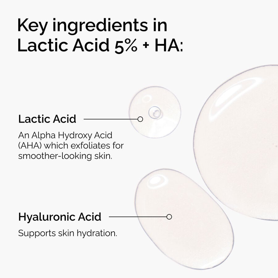 Gentle Lactic Acid 5% Resurfacing Serum With Hyaluronic Acid