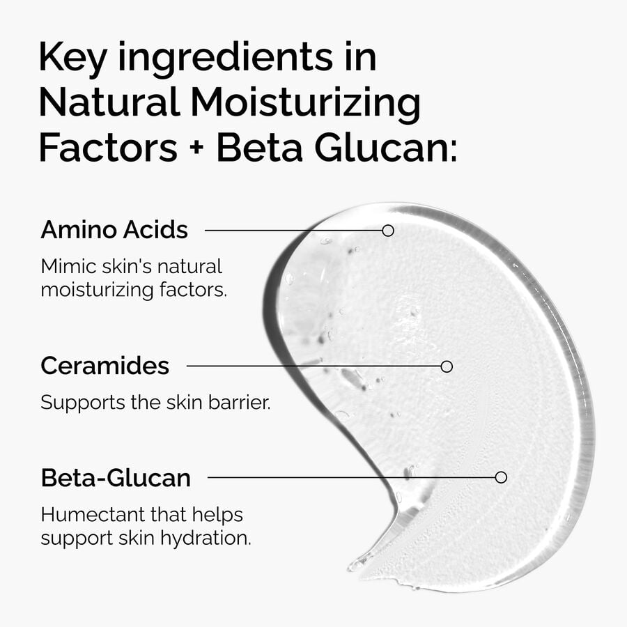 Gel Cream for Oily Skin, Natural Moisturizing Factors + Beta Glucan