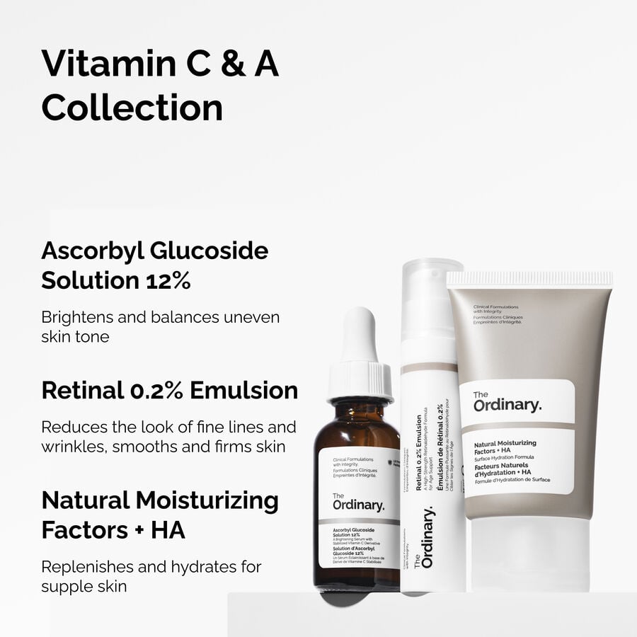 Brightening Duo Set: Ascorbyl Glucoside 12% & Retinal 0.2%