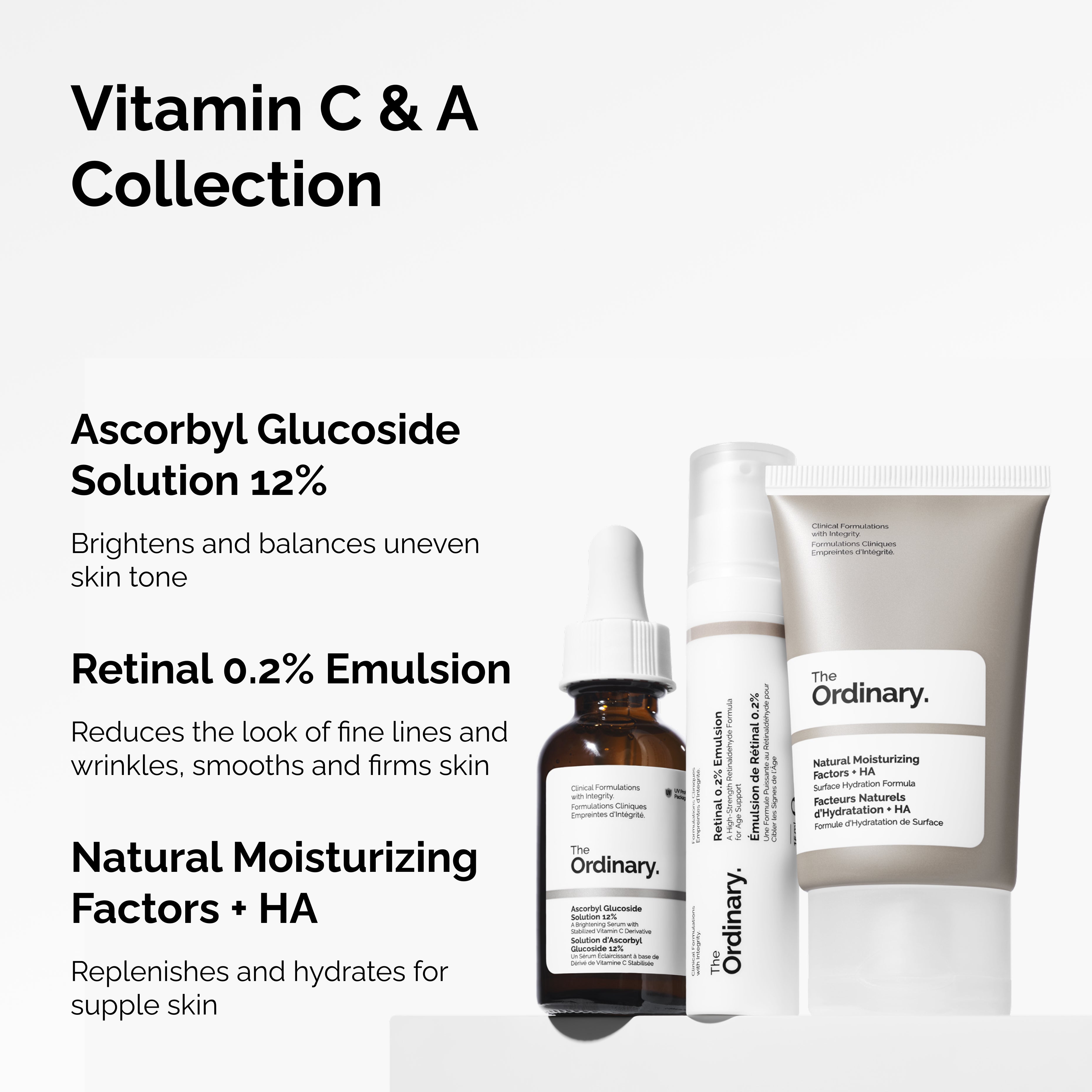 Brightening Duo Set: Ascorbyl Glucoside 12% & Retinal 0.2%