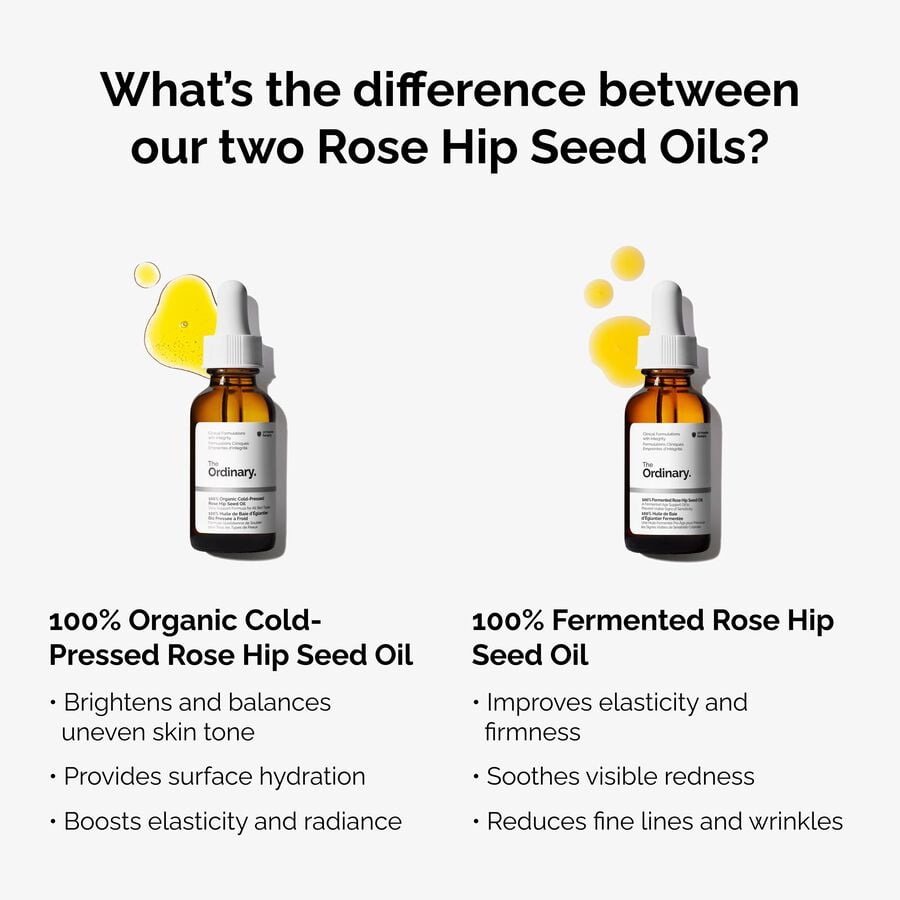 Rosehip Seed Facial Oil, 100% Fermented for Sensitive Skin