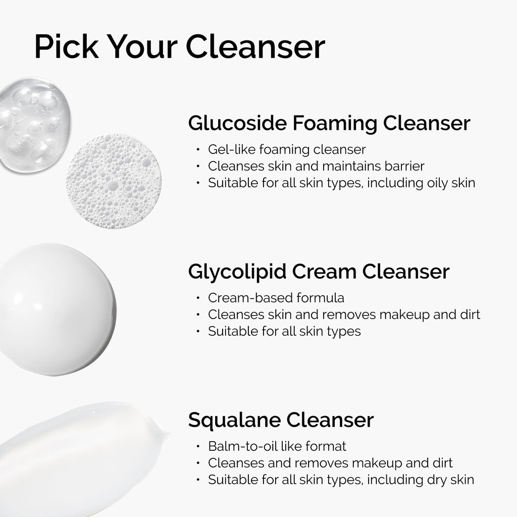 Glycolipid Face Wash for Makeup Removal, All Skin Types