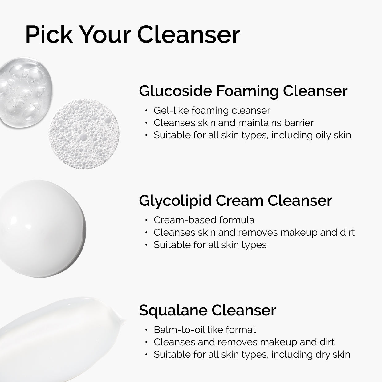 Glycolipid Face Wash for Makeup Removal, All Skin Types