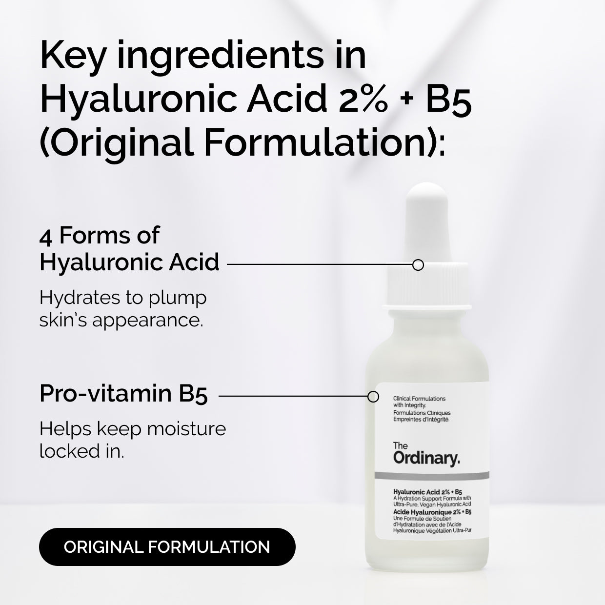 Original Formula Hydrating Water Serum — Hyaluronic Acid 2% and B5