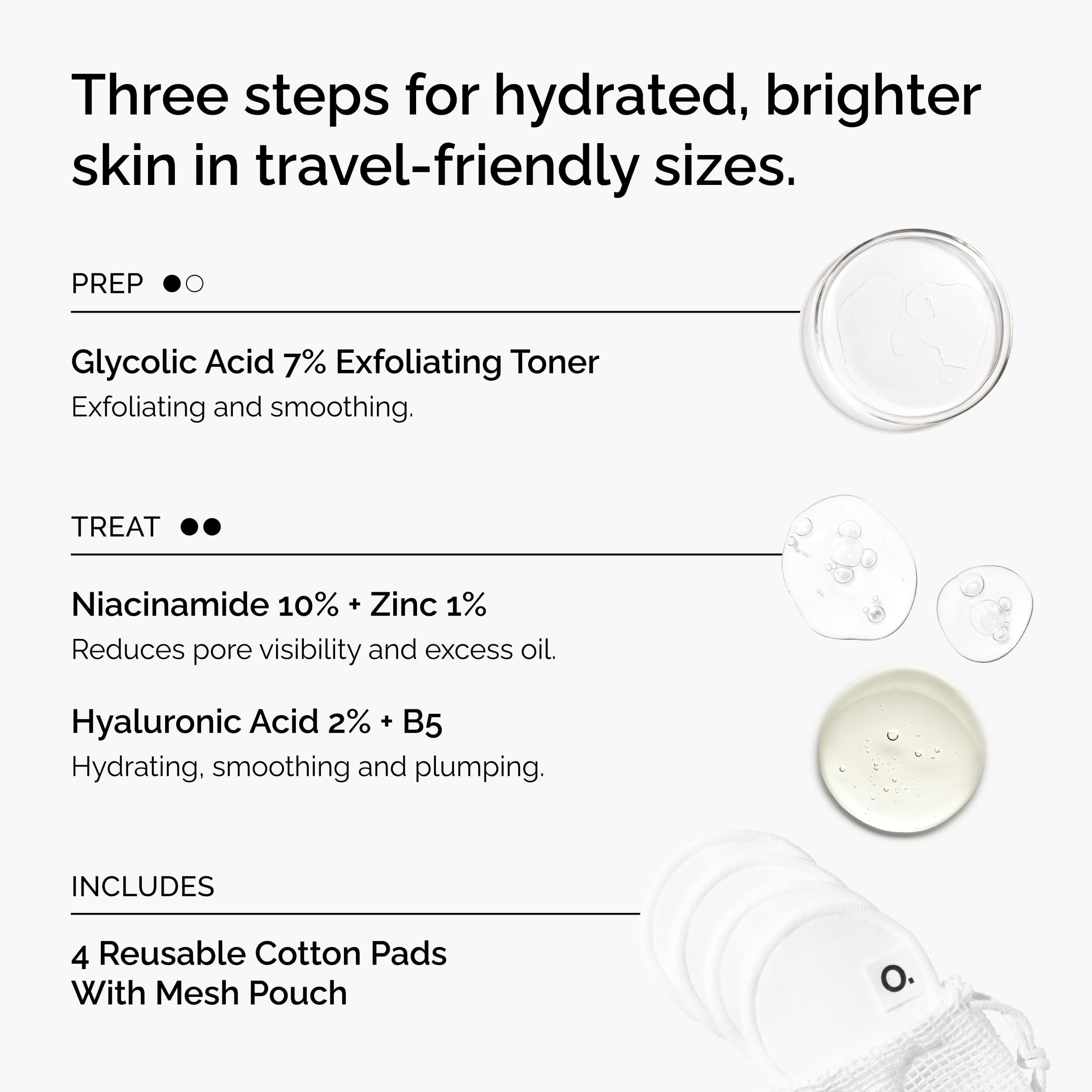 Travel-Size Hero Trio With Reusable Cotton Rounds