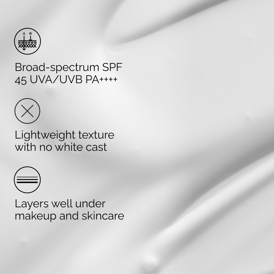 Lightweight Daily Sunscreen Fluid, Broad-Spectrum SPF 45